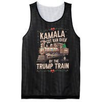 Kamala Got Ran Over By The Trump Train Christmas Holiday Xmas Mesh Reversible Basketball Jersey Tank