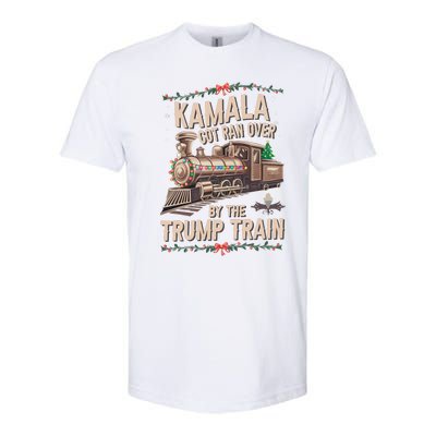 Kamala Got Ran Over By The Trump Train Christmas Holiday Xmas Softstyle CVC T-Shirt