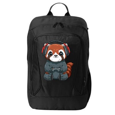 Kawaii Gamer Red Panda Online Gaming Video Games Anime Gift City Backpack