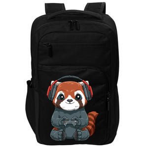 Kawaii Gamer Red Panda Online Gaming Video Games Anime Gift Impact Tech Backpack