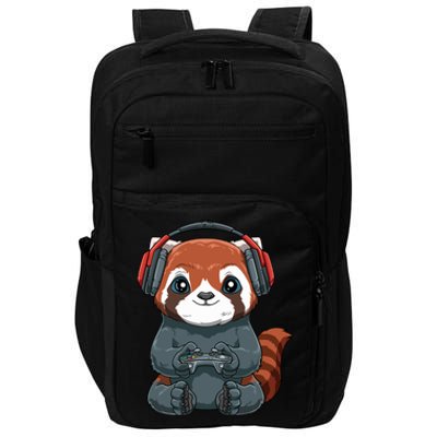 Kawaii Gamer Red Panda Online Gaming Video Games Anime Gift Impact Tech Backpack