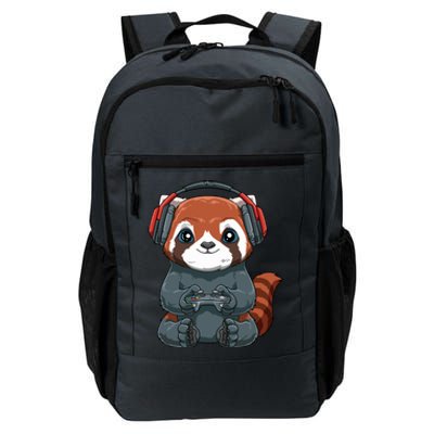 Kawaii Gamer Red Panda Online Gaming Video Games Anime Gift Daily Commute Backpack