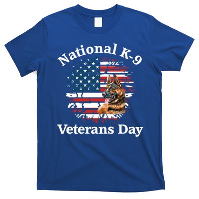 K9 Ger Shepherd Military Working Dog Veterans Day Gift T-Shirt