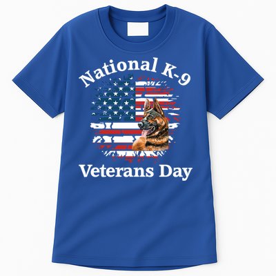 K9 Ger Shepherd Military Working Dog Veterans Day Gift Tall T-Shirt