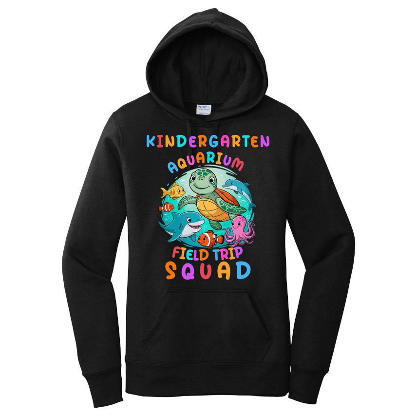 Kinder Garten School Field Day Trip Aquarium Squad 2025 Women's Pullover Hoodie