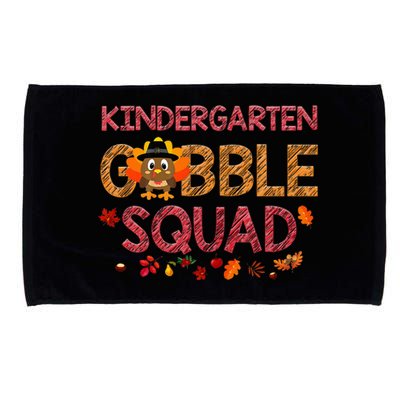 Kindergarten Gobble Squad Turkey Thanksgiving  Microfiber Hand Towel