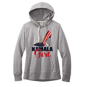 Kamala Girl Stilettos High Heel Harris 2024 Vote President Women's Fleece Hoodie