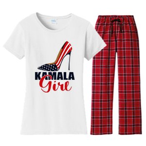 Kamala Girl Stilettos High Heel Harris 2024 Vote President Women's Flannel Pajama Set