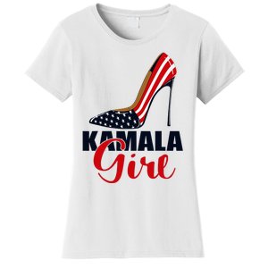 Kamala Girl Stilettos High Heel Harris 2024 Vote President Women's T-Shirt