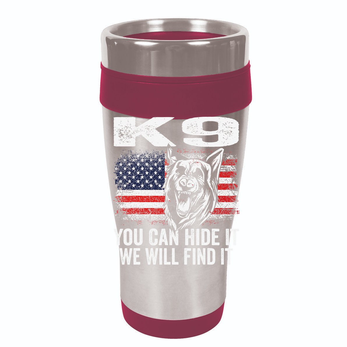 K9 German Shepherd Police Dog Law Enforcement K9 Handler Ladies PosiCharge Tri-Blend Wicking Tank
