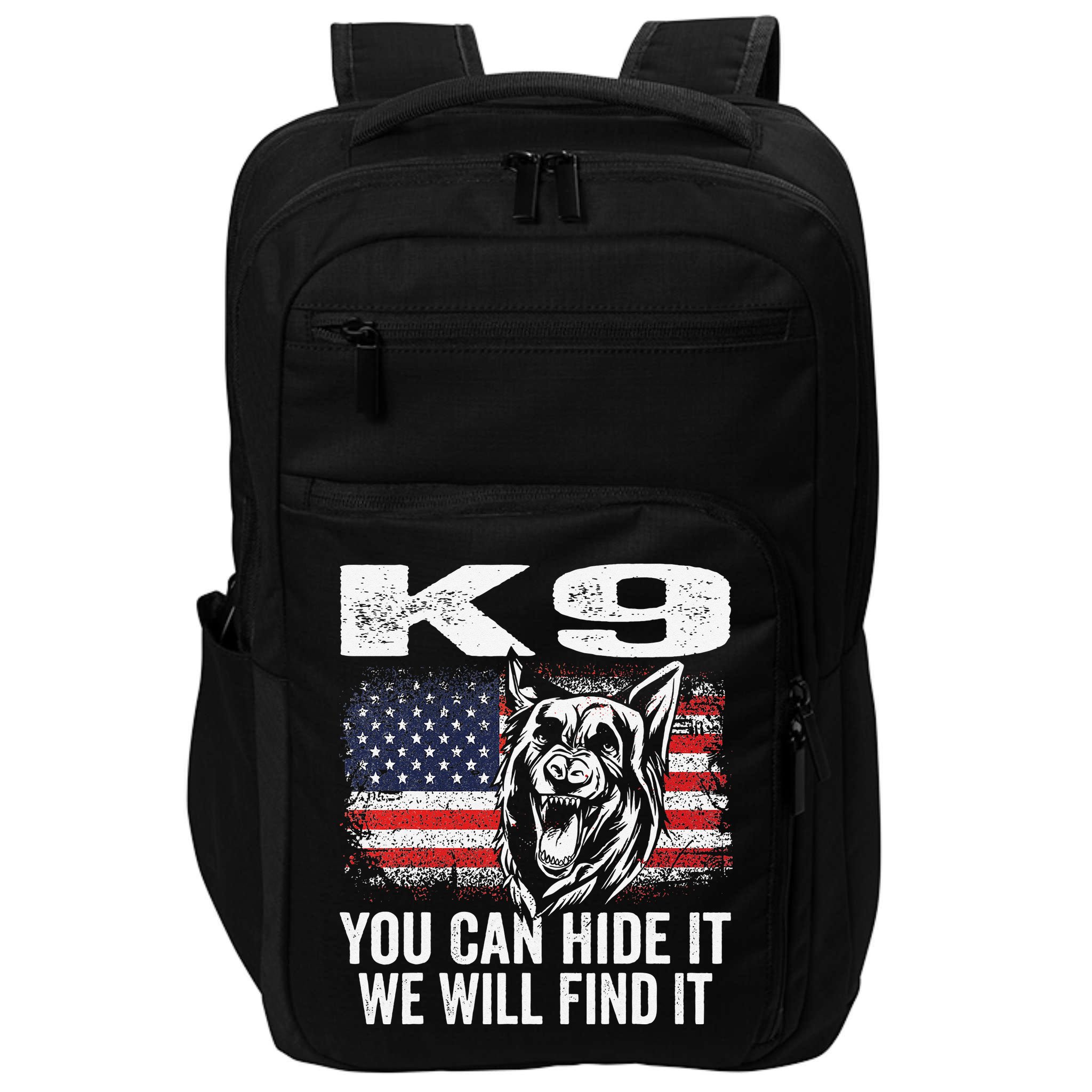 K9 German Shepherd Police Dog Law Enforcement K9 Handler Impact Tech Backpack