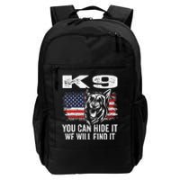 K9 German Shepherd Police Dog Law Enforcement K9 Handler Daily Commute Backpack