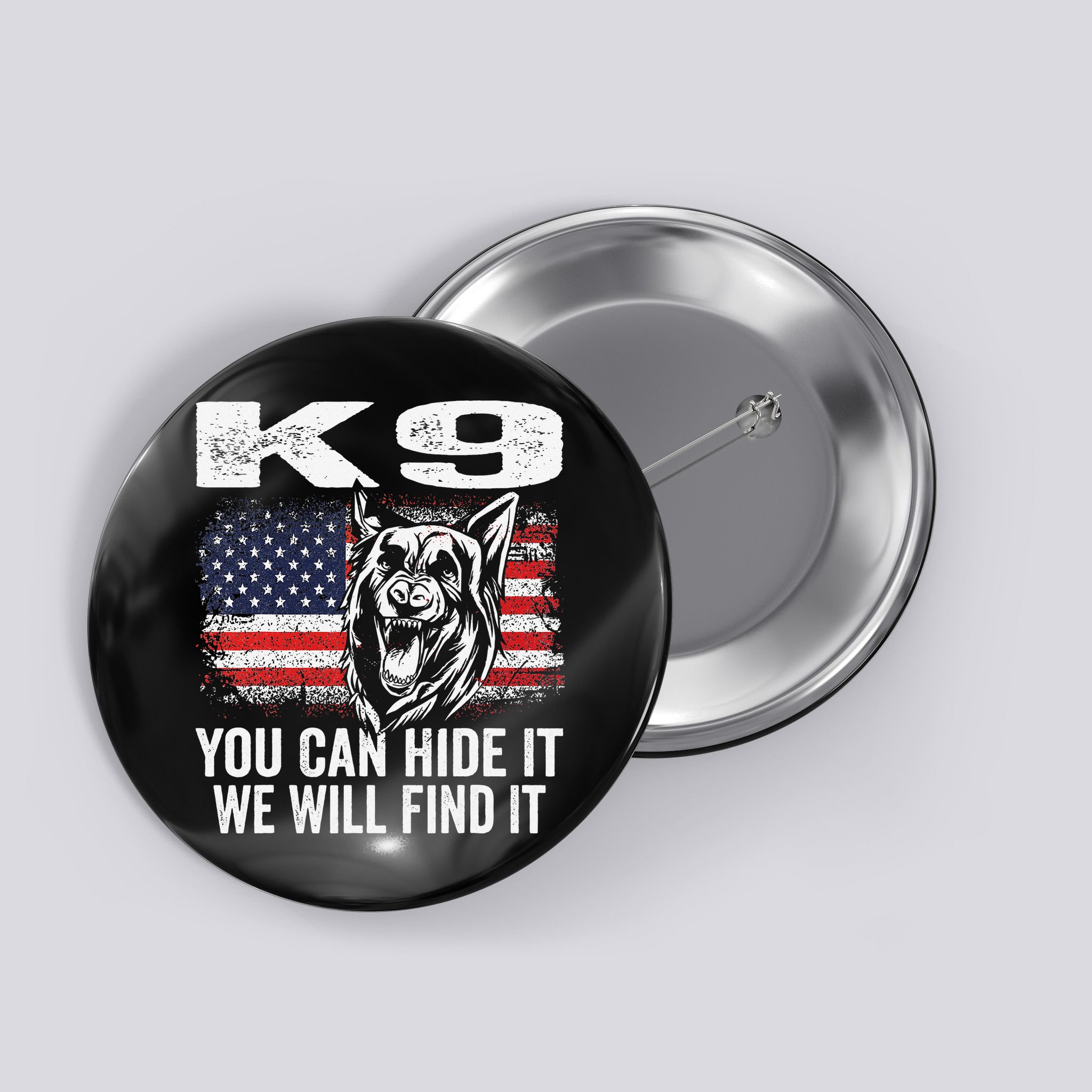 K9 German Shepherd Police Dog Law Enforcement K9 Handler Button