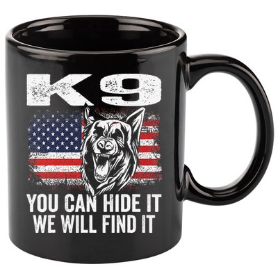 K9 German Shepherd Police Dog Law Enforcement K9 Handler 11oz C Handle Ceramic Mug