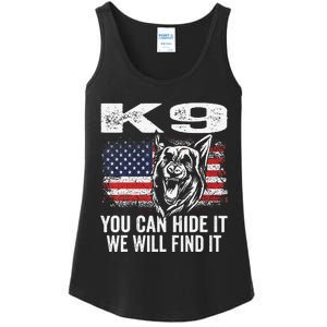 K9 German Shepherd Police Dog Law Enforcement K9 Handler Ladies Essential Tank