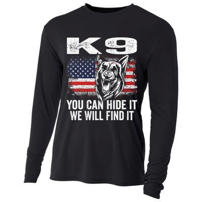 K9 German Shepherd Police Dog Law Enforcement K9 Handler Cooling Performance Long Sleeve Crew