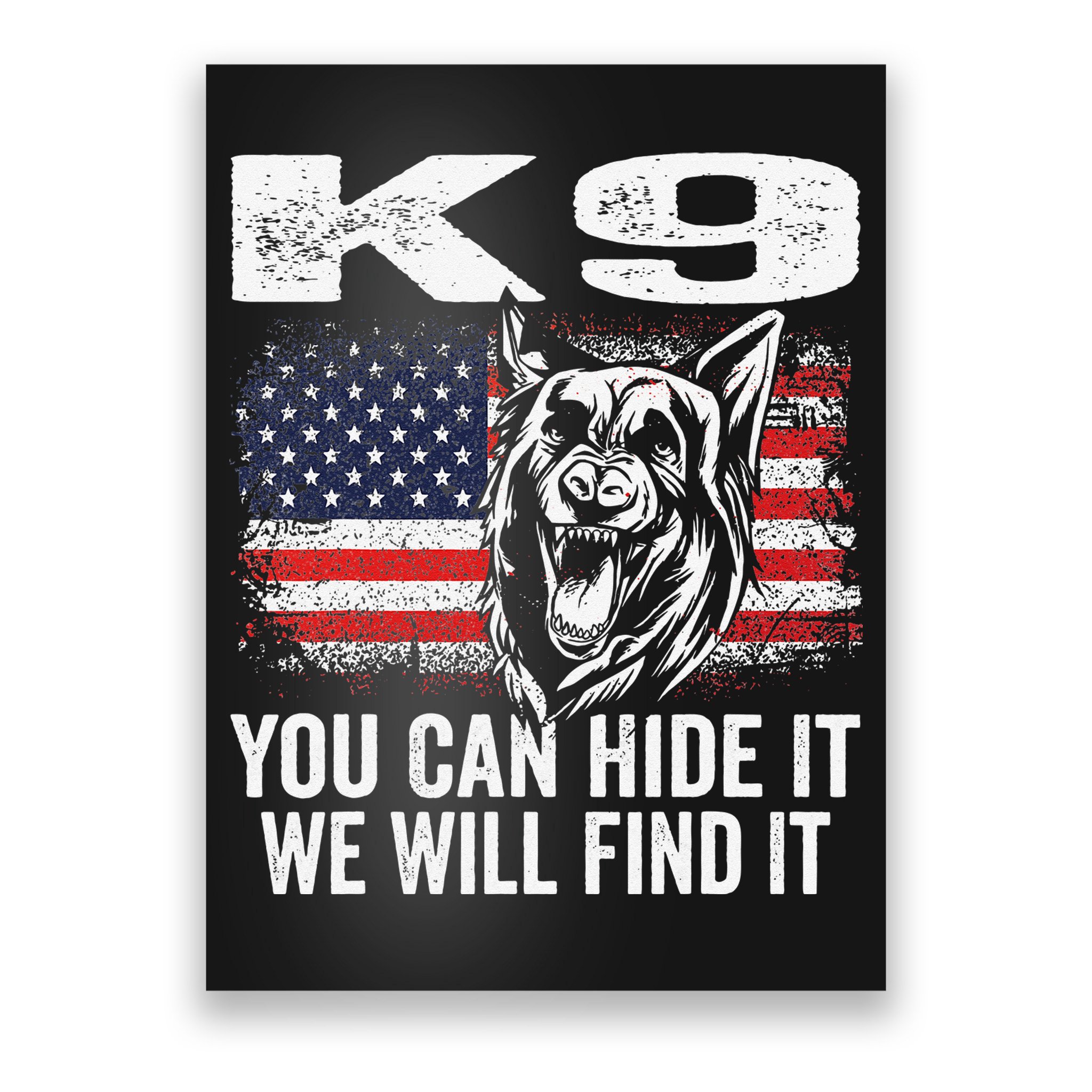 K9 German Shepherd Police Dog Law Enforcement K9 Handler Poster
