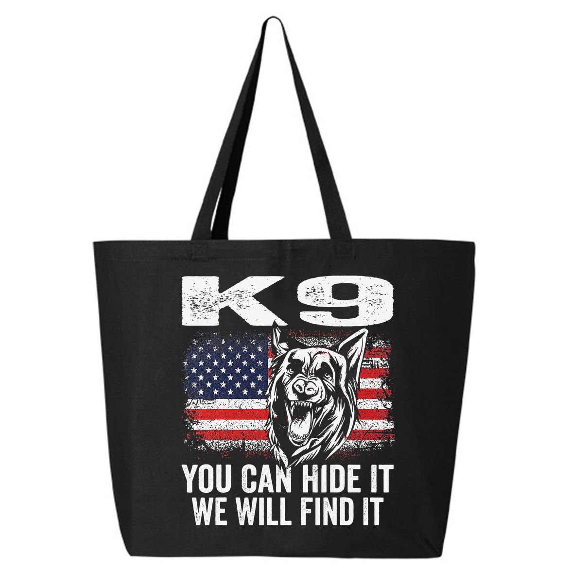 K9 German Shepherd Police Dog Law Enforcement K9 Handler 25L Jumbo Tote