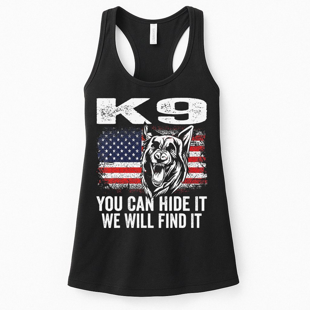 K9 German Shepherd Police Dog Law Enforcement K9 Handler Womens Tank Top