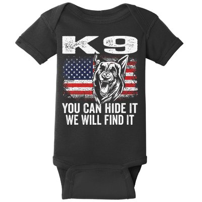 K9 German Shepherd Police Dog Law Enforcement K9 Handler Baby Bodysuit