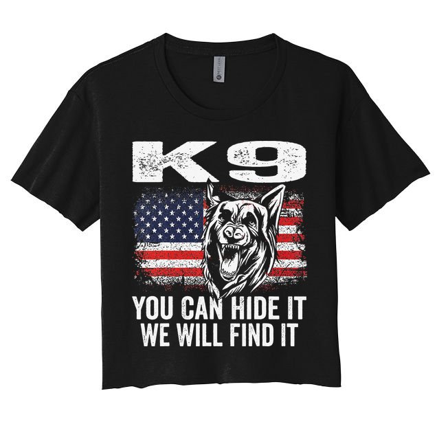 K9 German Shepherd Police Dog Law Enforcement K9 Handler Crop Top