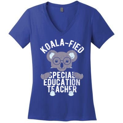 Koalacute Giftfied Special Education Sped Teacher Gift Women's V-Neck T-Shirt