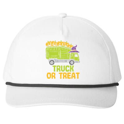 Kids Garbage Truck Pumpkins Baby Boy Halloween Kids Snapback Five-Panel Rope Hat