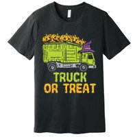 Kids Garbage Truck Pumpkins Baby Boy Halloween Kids Premium T-Shirt