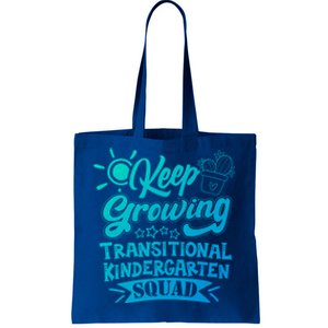 Keep Growing Transitional Kindergarten Teacher Team Gift Tote Bag