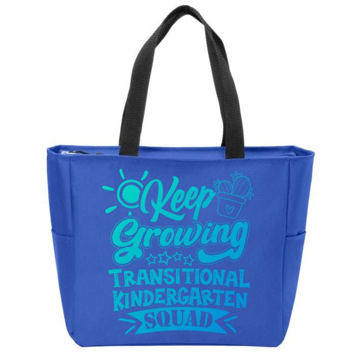 Keep Growing Transitional Kindergarten Teacher Team Gift Zip Tote Bag