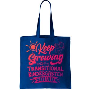 Keep Growing Transitional Kindergarten Teacher Team Gift Tote Bag