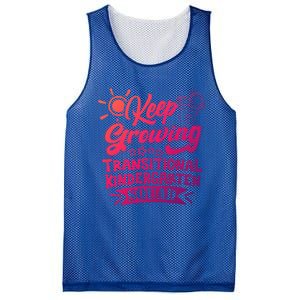 Keep Growing Transitional Kindergarten Teacher Team Gift Mesh Reversible Basketball Jersey Tank