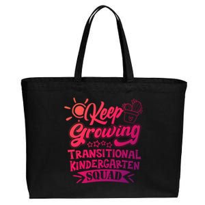 Keep Growing Transitional Kindergarten Teacher Team Gift Cotton Canvas Jumbo Tote