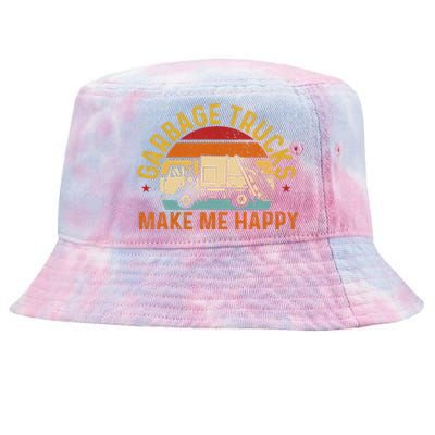 Kids Garbage Trucks Make Me Happy Tie-Dyed Bucket Hat