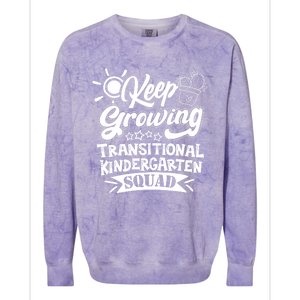 Keep Growing Transitional Kindergarten Teacher Team Gift Colorblast Crewneck Sweatshirt