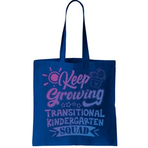 Keep Growing Transitional Kindergarten Teacher Team Gift Tote Bag