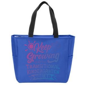 Keep Growing Transitional Kindergarten Teacher Team Gift Zip Tote Bag