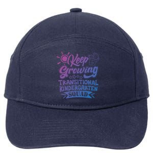 Keep Growing Transitional Kindergarten Teacher Team Gift 7-Panel Snapback Hat