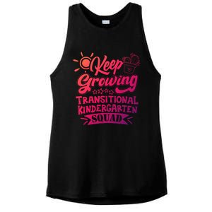 Keep Growing Transitional Kindergarten Teacher Team Gift Ladies PosiCharge Tri-Blend Wicking Tank