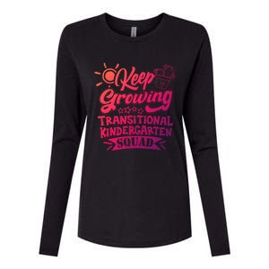 Keep Growing Transitional Kindergarten Teacher Team Gift Womens Cotton Relaxed Long Sleeve T-Shirt