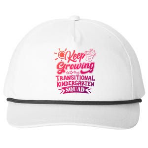 Keep Growing Transitional Kindergarten Teacher Team Gift Snapback Five-Panel Rope Hat