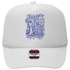 King Gizzard Us 2024 High Crown Mesh Back Trucker Hat