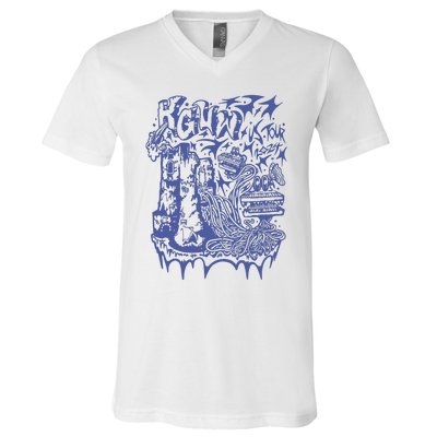 King Gizzard Us 2024 V-Neck T-Shirt