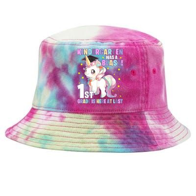 Kindergarten Graduation Unicorn Kindergarten Graduate Tie-Dyed Bucket Hat