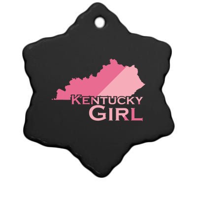 Kentucky Girl Usa America Ceramic Star Ornament