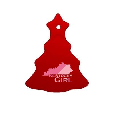 Kentucky Girl Usa America Ceramic Tree Ornament