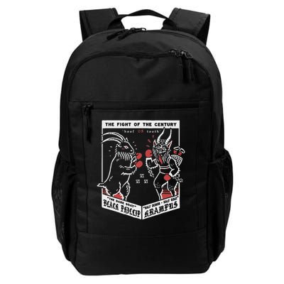 Krampusnacht Gruss Von Krampus Krampus Vs Black Phillip Boxing Goat Daily Commute Backpack