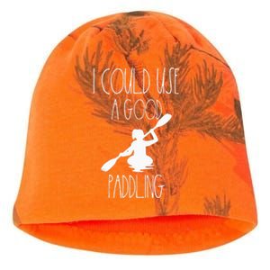 Kayaking Gear Women Kayak Lovers I Could Use A Good Paddling Kati - Camo Knit Beanie