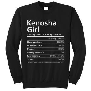 Kenosha Girl Wi Wisconsin Funny City Home Roots Usa Gift Sweatshirt