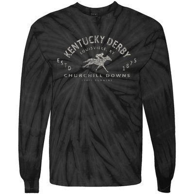 Kentucky Horse 150th Running Horse Lovers Tie-Dye Long Sleeve Shirt